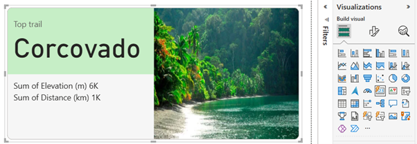 Nouveau visuel Card dans Power BI avec image intégrée